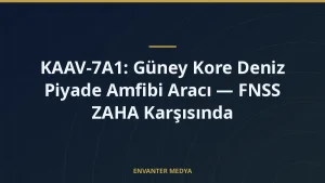 KAAV-7A1: Güney Kore Deniz Piyade Amfibi Aracı — FNSS ZAHA Karşısında