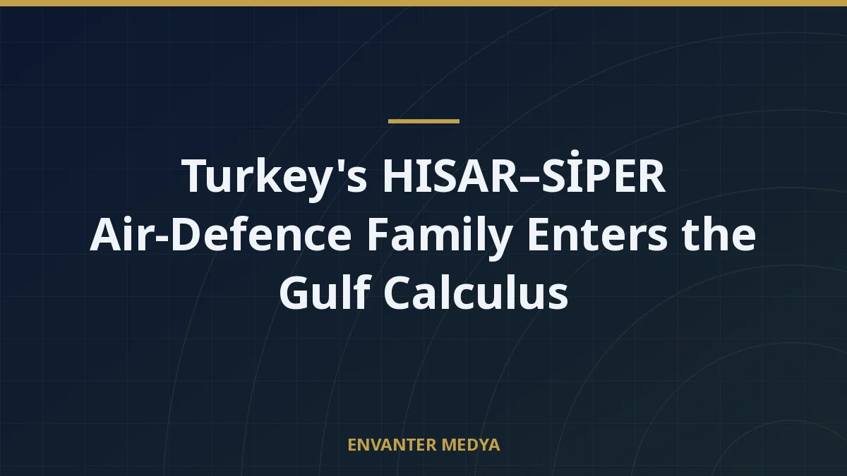 Turkey's HISAR–SİPER Air-Defence Family Enters the Gulf Calculus 4 Turkey’s HISAR–SİPER Air-Defence Family Enters the Gulf Calculus