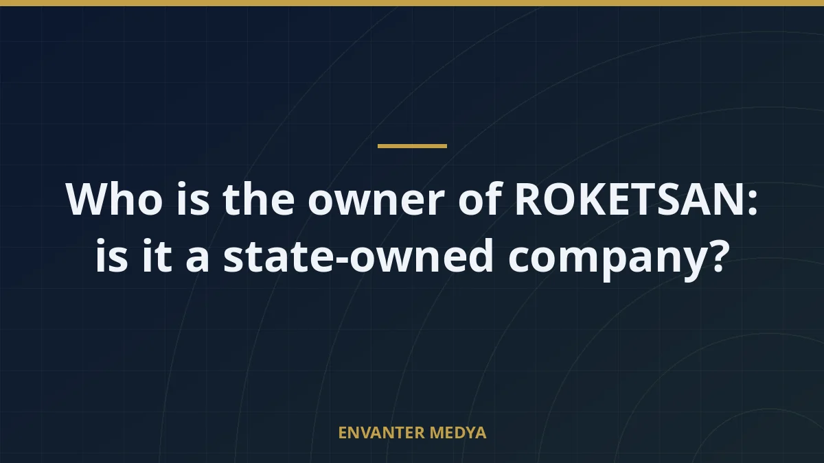 Who is the owner of ROKETSAN: is it a state-owned company? 3 Who is the owner of ROKETSAN: is it a state-owned company?