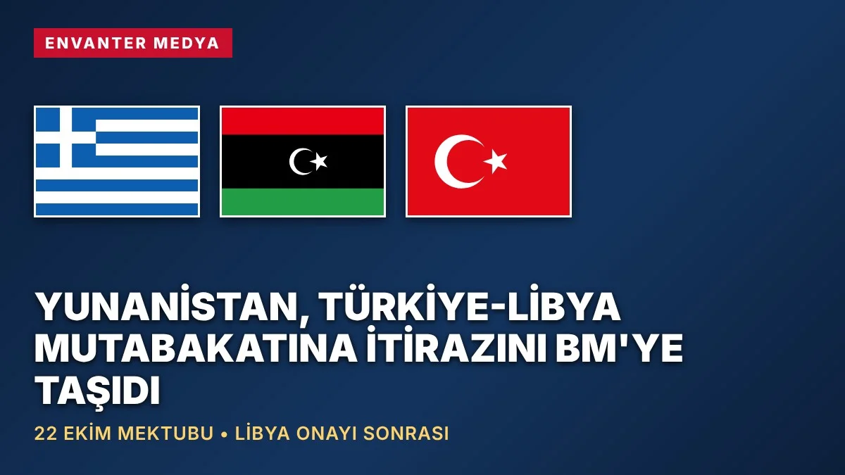 Yunanistan, Türkiye-Libya Deniz Yetki Mutabakatına İtirazını BM’ye Taşıdı